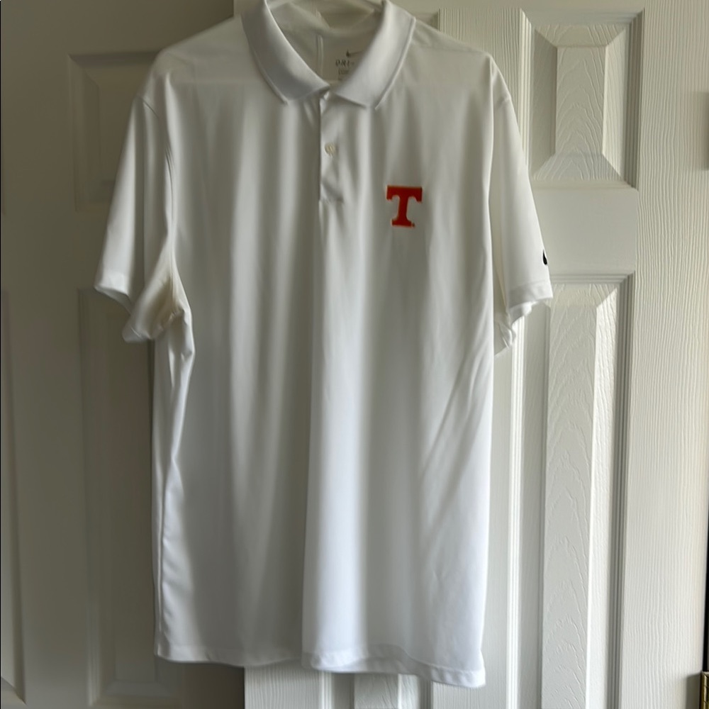 Nike White and orange Polo Shirt Classic Design